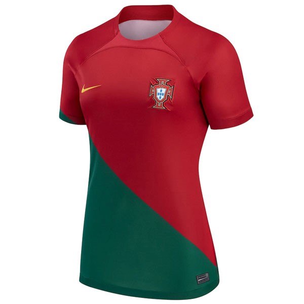 Camiseta Portugal 1ª Mujer 2022-2023
